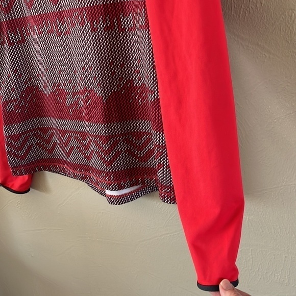 Nike Pro dry fit turtleneck long sleeves solid red sleeves red pattern size L - Picture 4 of 12